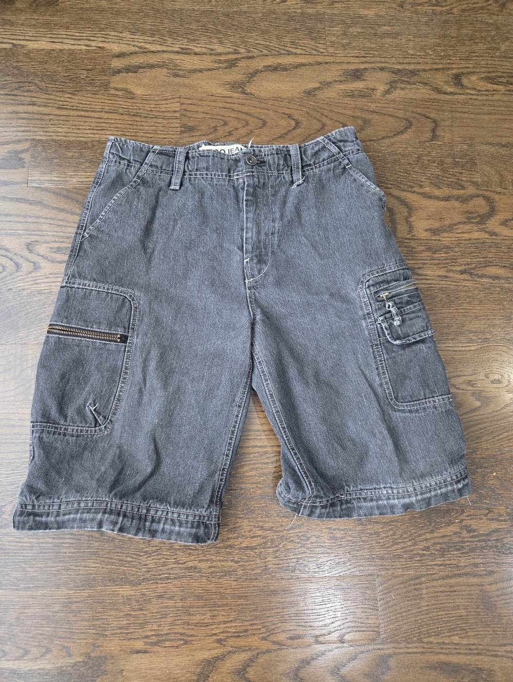 Paco Jeans Men's Washed Black Gray Cargo Shorts Sz.20 H/32 in.waist